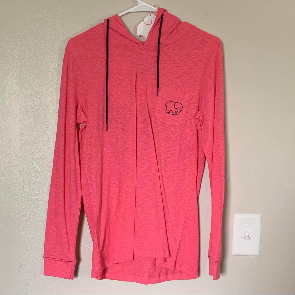 Ivory Ella hooded long sleeve shirt
